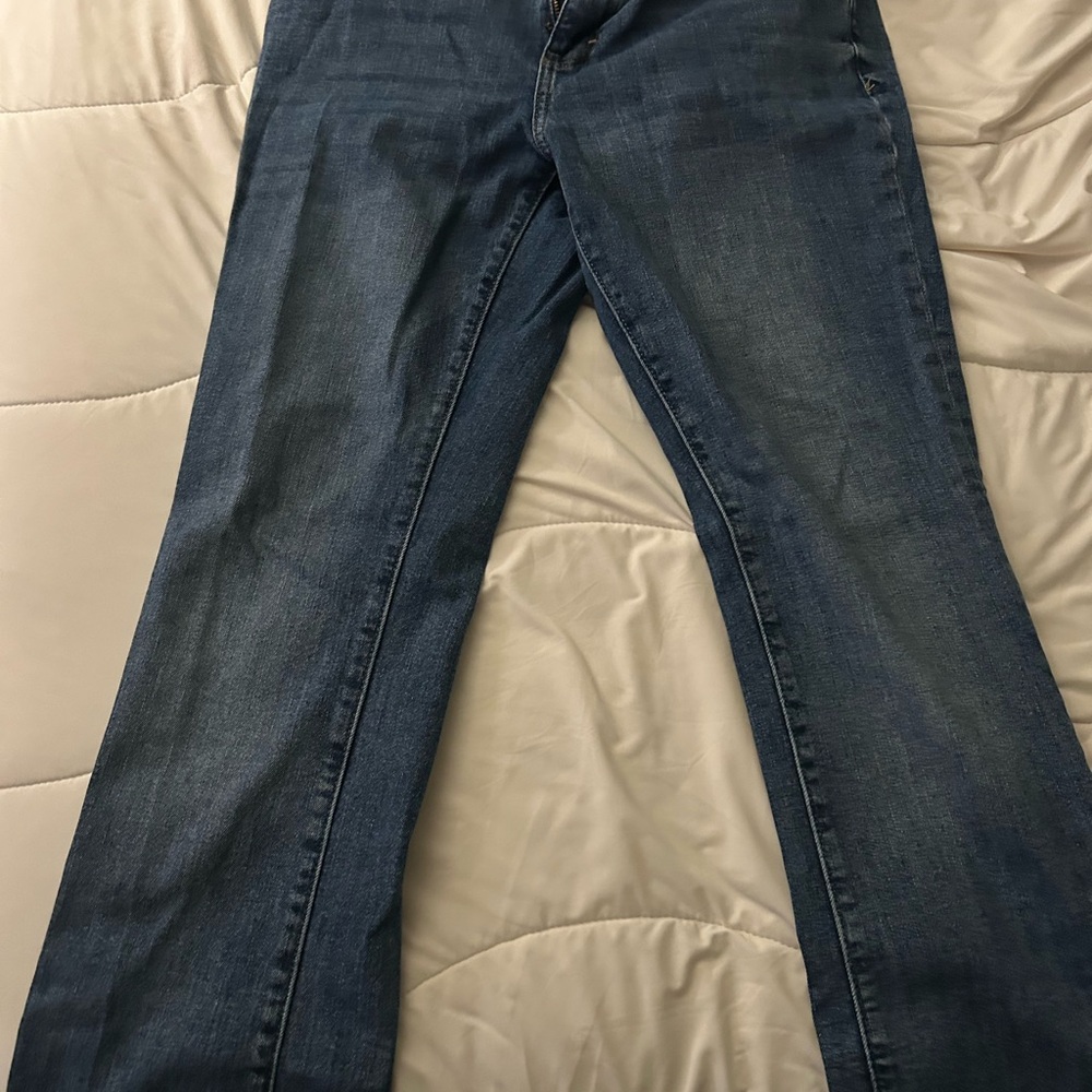 a.n.a Women's Straight Leg Jeans - Blue
